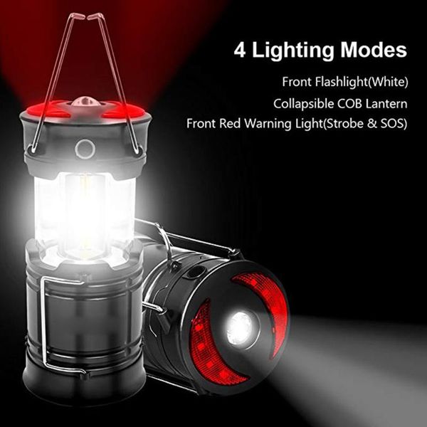 

portable lanterns cob lighting lantern camp lamp torch outdoor retractable cycling light waterproof usb rechargeable hiking fishing