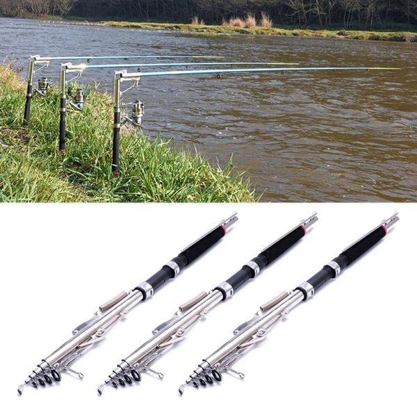 

1 pc 2.1m 2.4m 2.7m automatic fishing rod sea river lake fish pole spring holder fishing tool accessories
