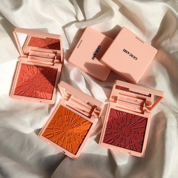 

blush women beauty makeup palette single color orange purple red pigmetn long lasting waterproof silky matte face ac164