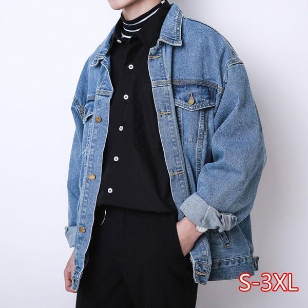 

men's jackets denim jacket men loose oversize 2021 spring and autumn korean retro women fashion1, Black;brown