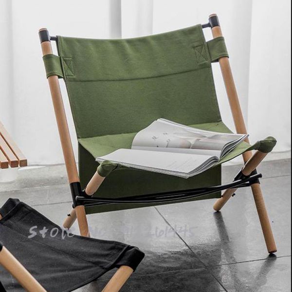 

camp furniture solid wood outdoor folding chair ultra light portable camping balcony japanese leisure travel beach backrest director chai