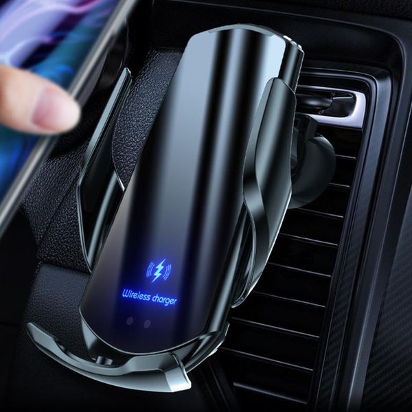 

cell phone mounts & holders 15w qi wireless charger car holder infrared sensor magnetic charging for in air vent mount 12