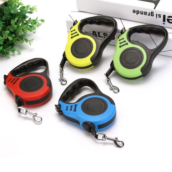 

dog collars & leashes 3m/5m automatic retractable leash pet cat durable lengthened sturdy extension supplies accessories