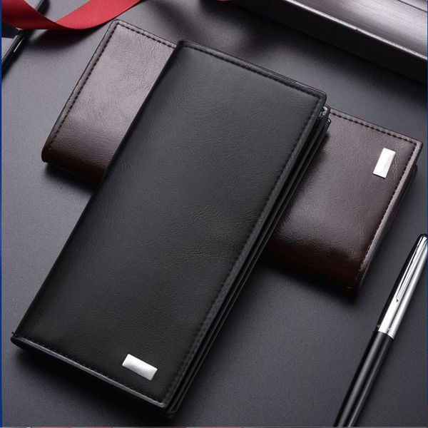 

wallets men hasp clutch bag card holder soft male purse large capacity zipper phone 2021 wallet for billetera hombre, Red;black