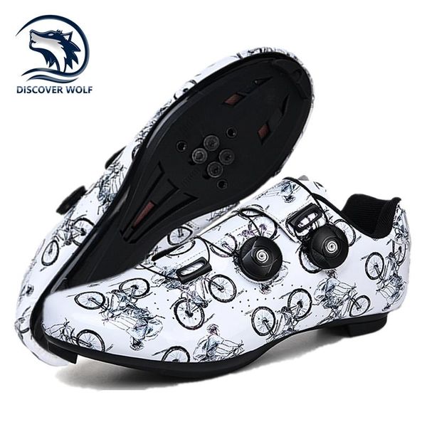 

cycling footwear lightweight shoes men outdoor mtb sneakers self-locking bicycle road bike breathable riding sports spd cleat, Black