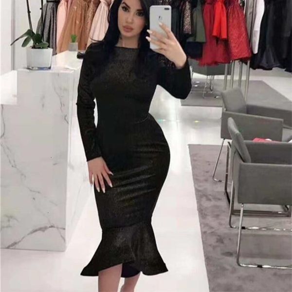 

sequin 2021 new champagen gold robe de soiree women prom party es long-sleeve elegant formal evening gowns 6cqz, Black;red