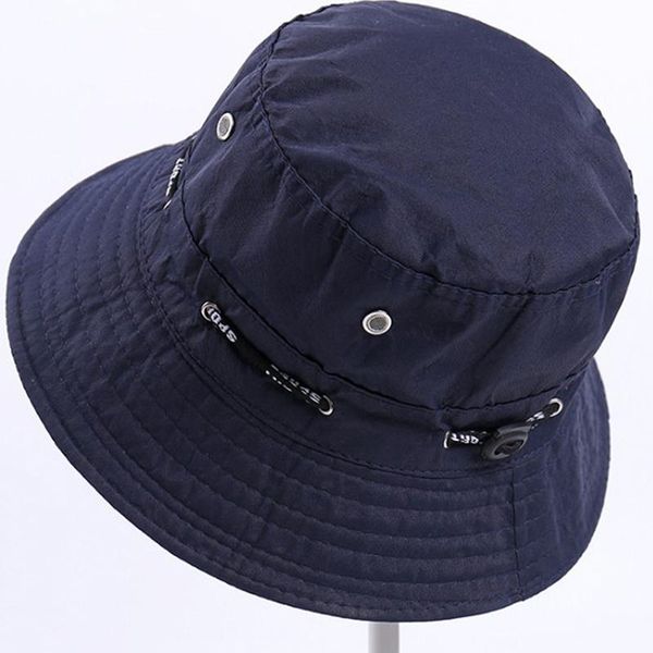 

wide brim hats black white solid color bucket hat bob caps hip hop gorros men women summer panama cap beach sun fishing accessories, Blue;gray