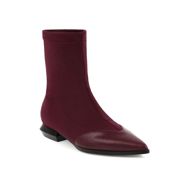 

oversized pointed boots boots women shoes ankle for women ladies shoes woman winter, Black