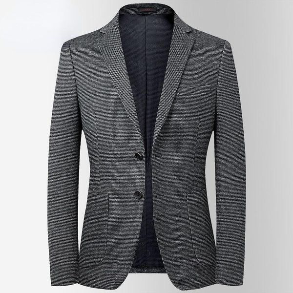 

men's suits & blazers men 2021 autumn winter casual jackets long sleeve formal suit outwear male business plaid blazer coats o539, White;black
