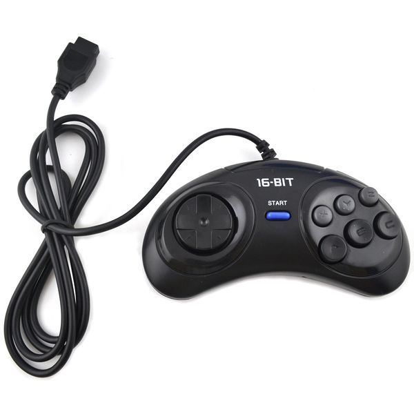 

1pcs 2 pcs game controller for sega genesis for 16 bit handle controller 6 button gamepad for sega md game accessories