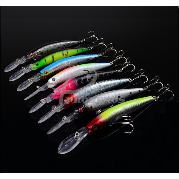 

abs plastic rattle flicker lure 14.5cm 14.7g deep dving saltwater fishing wobbler crankbaits for bass jllxtp soif