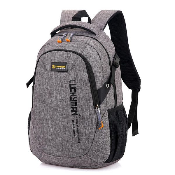 

backpack oxford cloth men's large capacity casual travel bags waterproof backpacks college student lapbag black