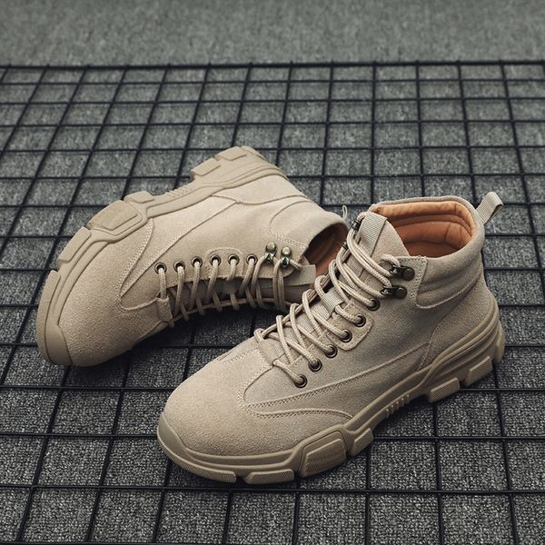 

new men desert military tactical boots male outdoor waterproof hiking shoes sneakers non-slip wear sports combat martin boots