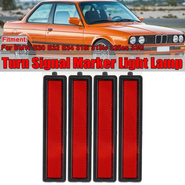 

emergency lights 2/4 pieces car rear bumper side marker light left or right for 3 series e30 e32 e34 318i 318is 325es 325i turn signal l