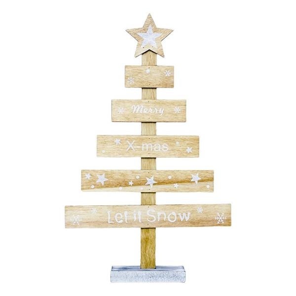 

decorative objects & figurines x7ab merry christmas xmas tree deskornament letters wooden table sign decoration