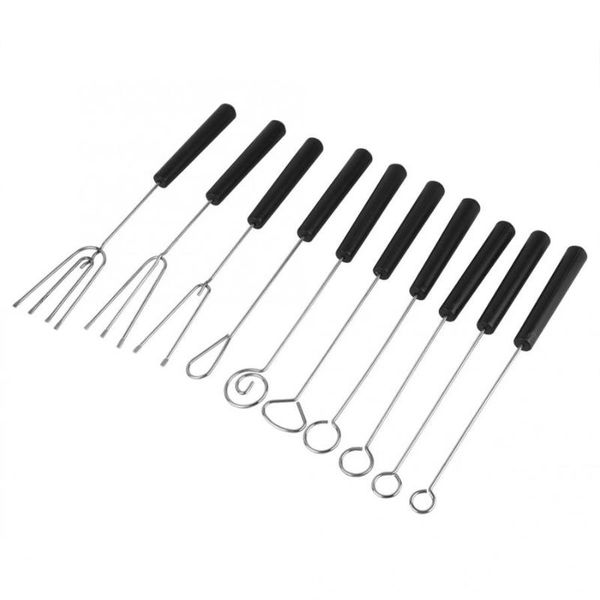 

fork tools 10pcs diy baking supplies stainless steel chocolate dipping fork set set