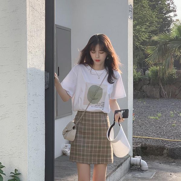 

mishow 2 piece set women 2021 summer t-shirt +mini skirt suits two pieces summer clothes for women mx19b3444 sold separately, Gray