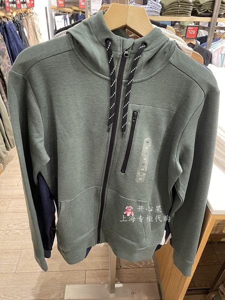 

luxury factory outlet brand hoodie gap men's solid color hooded basic casual sweater 608028 2021 autumn new sports coat gcvo, Black