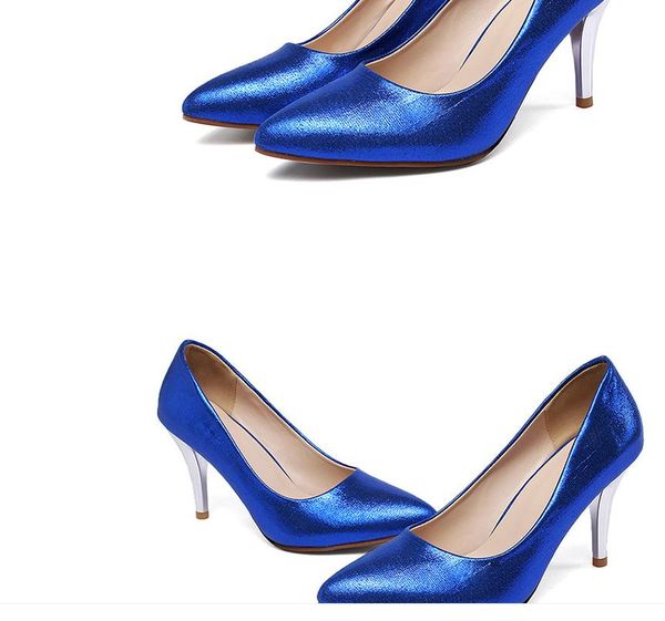 

women's shoes in spring and autumn high fine heel pointed end@898, Black