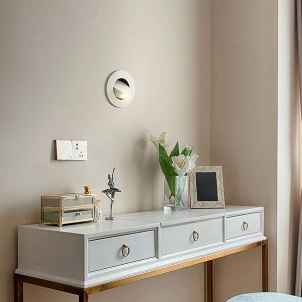 

nordic modern simple embedded led wall lamp l study corridor bay fresco lamp