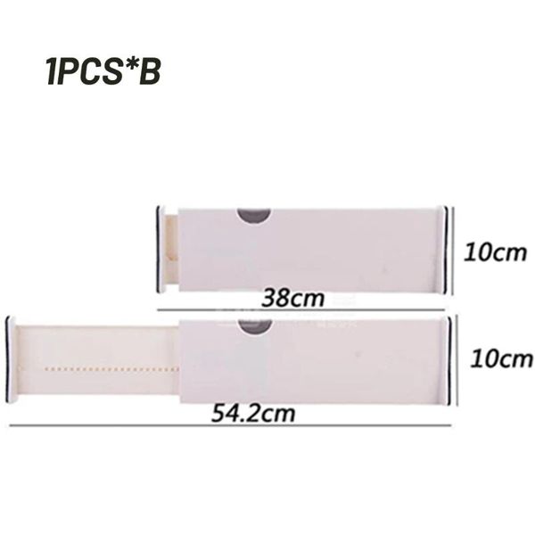 

hooks & rails retractable adjustable drawer divider holder partition organizer storage plastic craft room, office