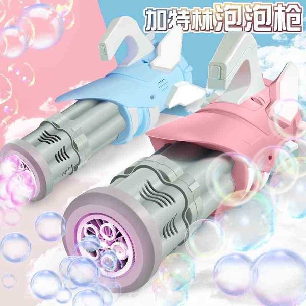 

gatling bubble children's boy girl's heart net red large automatic hand-held electric bubble gun toy