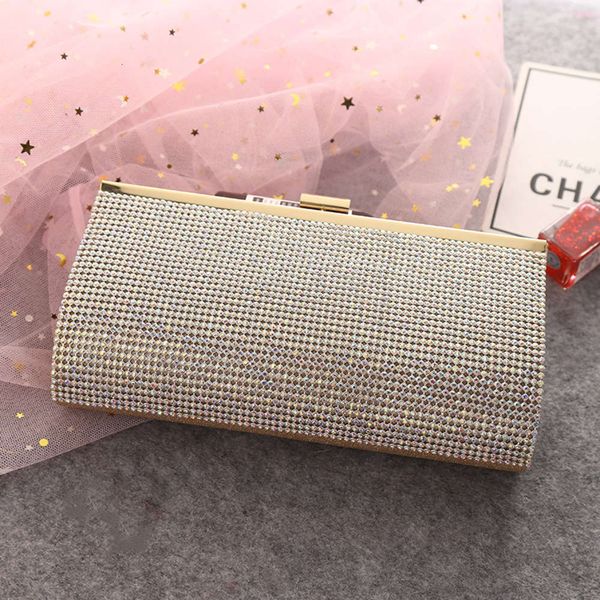 

straight fashion atmospheric glass flash dinner single shoulder messenger comfortable large capacity diamond evening bag
