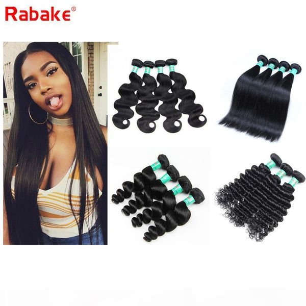 

8a brazilian straight virgin hair 4 bundles 8-28 inch raw indian malaysian peruvian body wave deep wave human hair weave extensions, Black