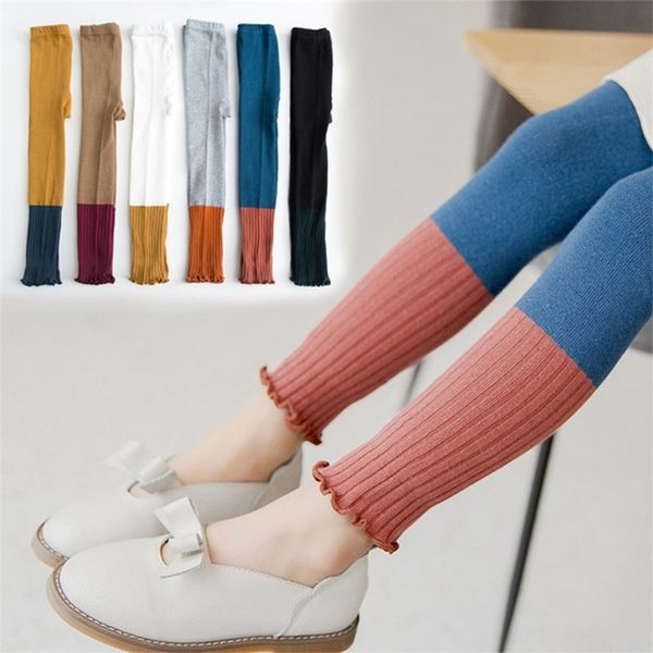 Bebê criança menina primavera collants verão crianças coreana básica fundo de algodão 210619