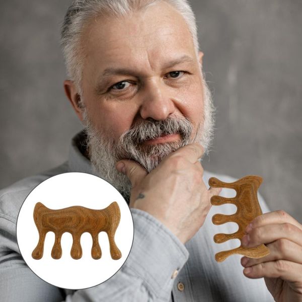 

hair brushes wooden meridian channel comb multi-purpose head smooth, Silver