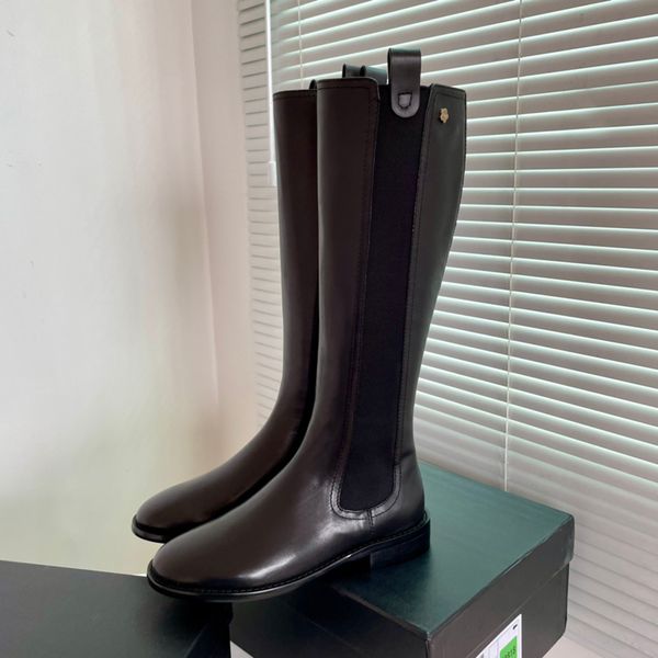 

2022 women boots chunky heel martin boot woman winter warm ankle snow booties lady shoes knitted stretch black leather knight short bootss w