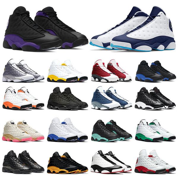 

shoes mens sneakers basketball running 13 13s red flint hyper royal black cat university gold bred sports trainers 7-13