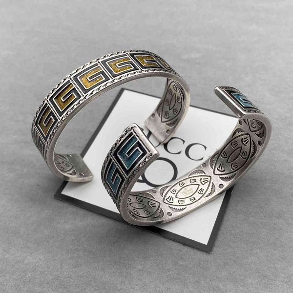 

design jewelry new enamel net red couple bracelet idol same fashion shot, Black