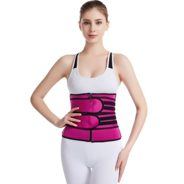 

sport corset belt women weight loss body shaper belt tummy slimming cincher trainer corset for sports safety accessories, Black;gray