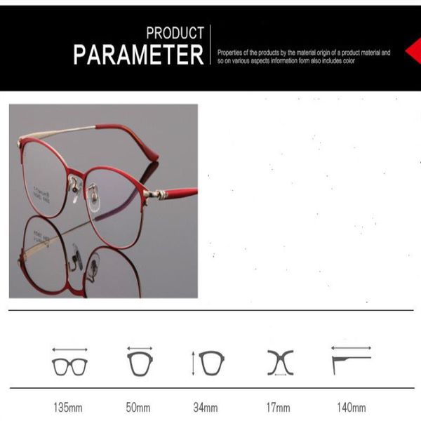 

frame clear female lens eyeglasses eyewear pure women glasses titanium spectacle computer optical for myopia frame gjnam ncphb, White;black