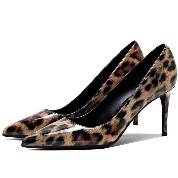 

dress shoes sapatos de salto fino m0118, sapatos fino, estampa leopardo, bico 6cm/8cm/10cm, tamanho gran para o verÃ£o, vkfu, Black