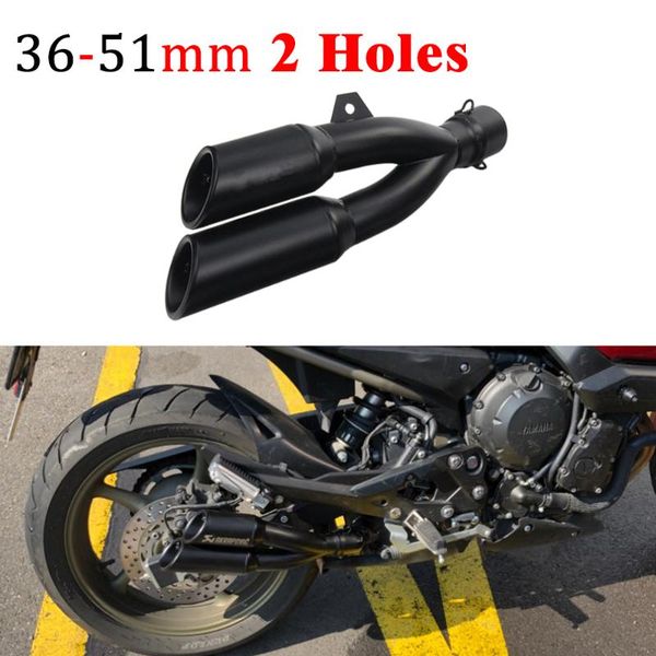 

exhaust pipe for cb400 cbf190r z250 ninja 300 z750 r3 r1 z800 z1000 motorcycle modified muffler with removable double holes db killer