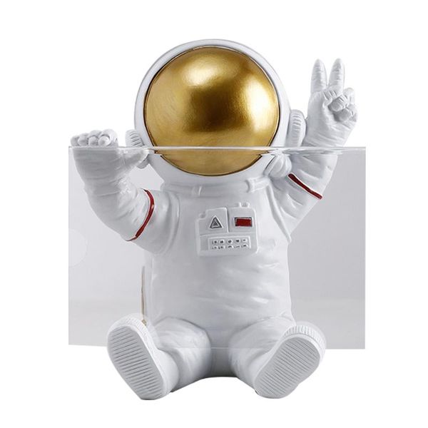 

frames 2021 nordic creative resin astronaut figurine 6 inch po frame decorative picture display holder cartoon statue home decor