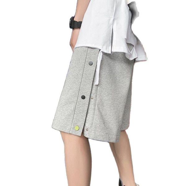 

men's shorts summer hip hop funny five point men high street tide brand short pants retro oversize fastene, White;black