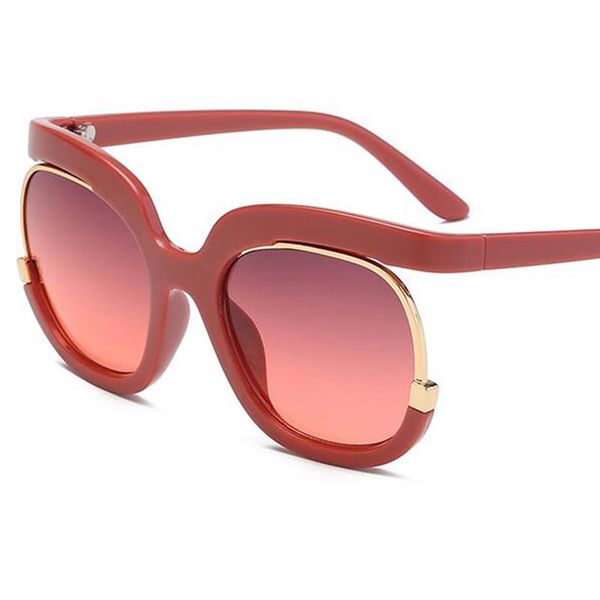 

luxury 2021 round oversized gradient red for women women frame sunglasses vintage wine sunglasses glasses unique men uv400 vqtwh, White;black