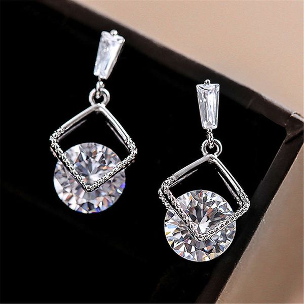 

earrings fashion zircon simple allergic flash