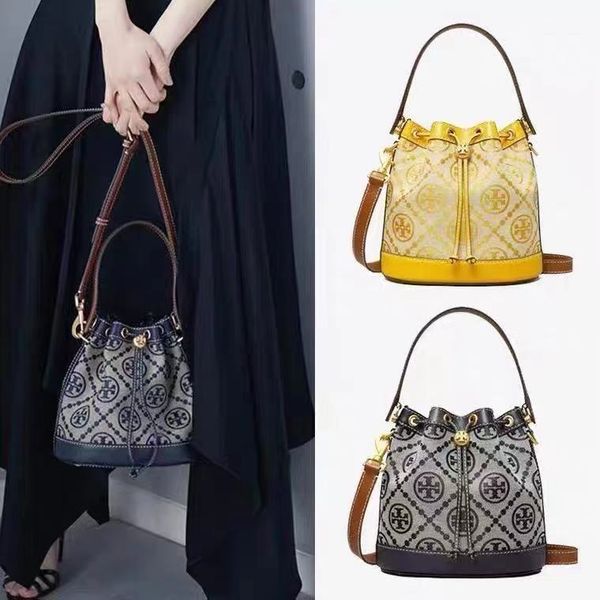 

luxury handbags same 2021 fashion classic printed drawstring bucket bag handbag versatile one shoulder diagonal bag