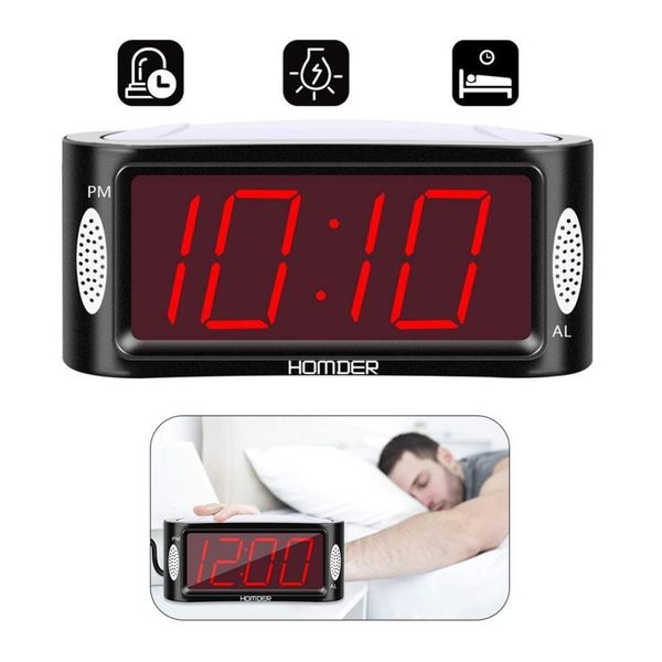 

other clocks & accessories digital led screen alarm 2 level volume optional display bedside with dimmer and snooze home decor