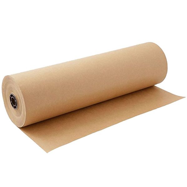 

gift wrap 20m brown kraft paper roll for wedding birthday party wrapping craft poster drawing home decoration
