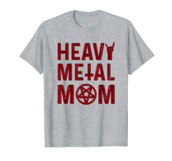 

heavy metal band mom women girls band music concert mother t-shirt, White;black