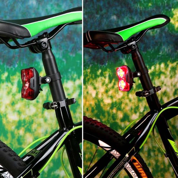 

bike lights bicycle lamp 3-mode tail waterproof safety warning flashing rear