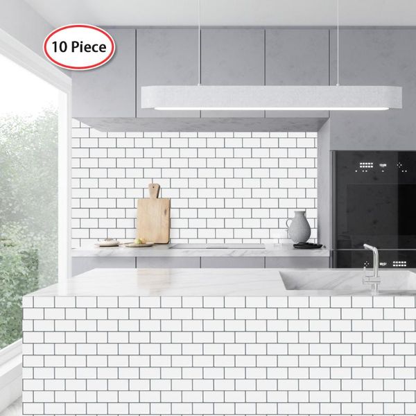 

wall stickers 10 shee peel and stick tile backsplash self adhesive mosaic home decor diy