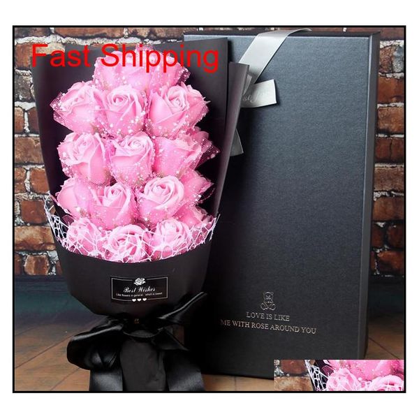 

artificial soap rose flowers gift boxes sets handmade bath rose flower valentine's day birthday wedding party gift f jlllrn comb2010