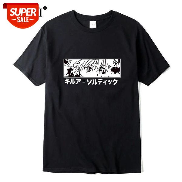 

xin yi men's casual 00% cotton t-shirt kawaii hunter x hunter tshirt killua zoldyck t-shirt anime tee shirt #db9e, White;black