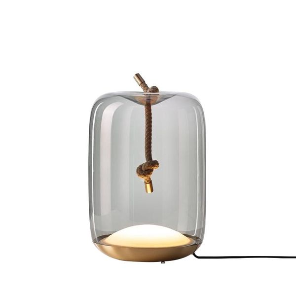 

modern creative glass table lamp art bedroom bedside lamp designer model room decoration table